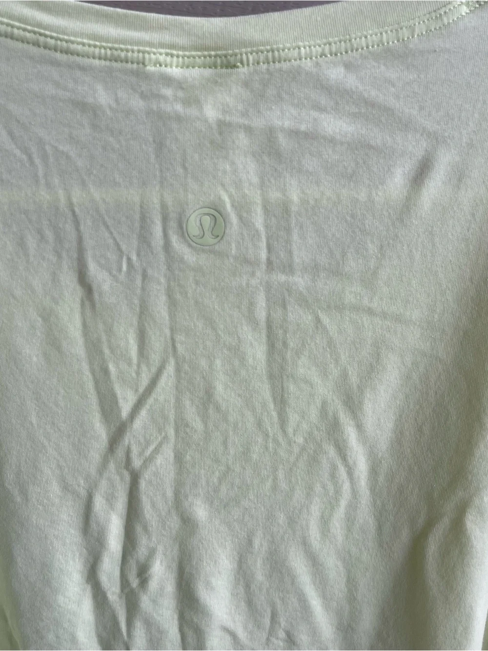 Lululemon Size 14 Cates T-Shirt Yellow Cropped Top Tee